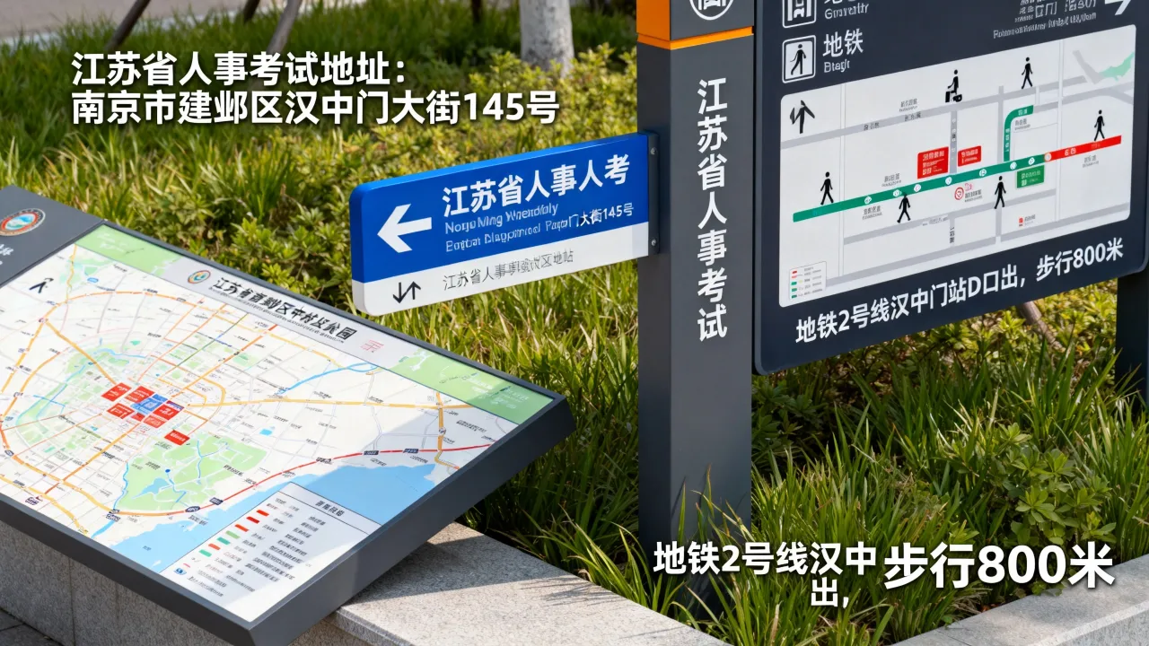 江苏省人事考试地址在哪里,怎么去考场最方便?-图1 江苏省人事考试地址在哪里,怎么去考场最方便?-图1