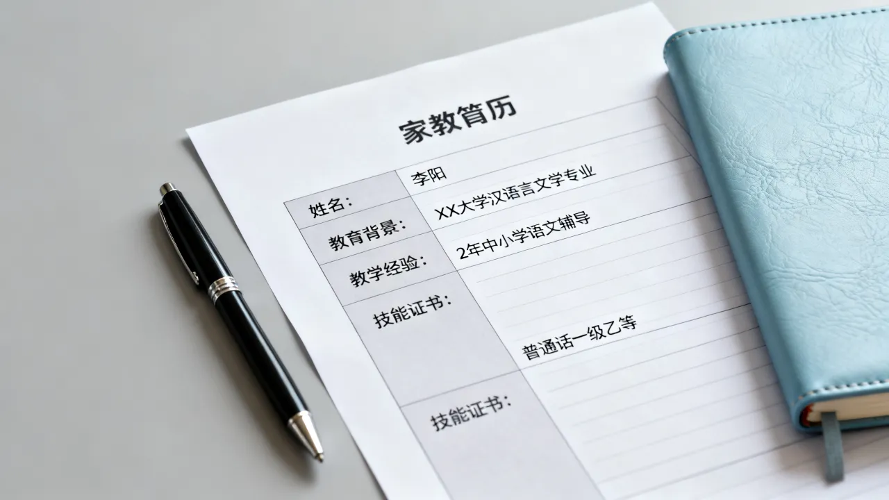 家教简历怎么写,大学生家教简历怎么写才能吸引家长?-图1 家教简历怎么写,大学生家教简历怎么写才能吸引家长?-图1