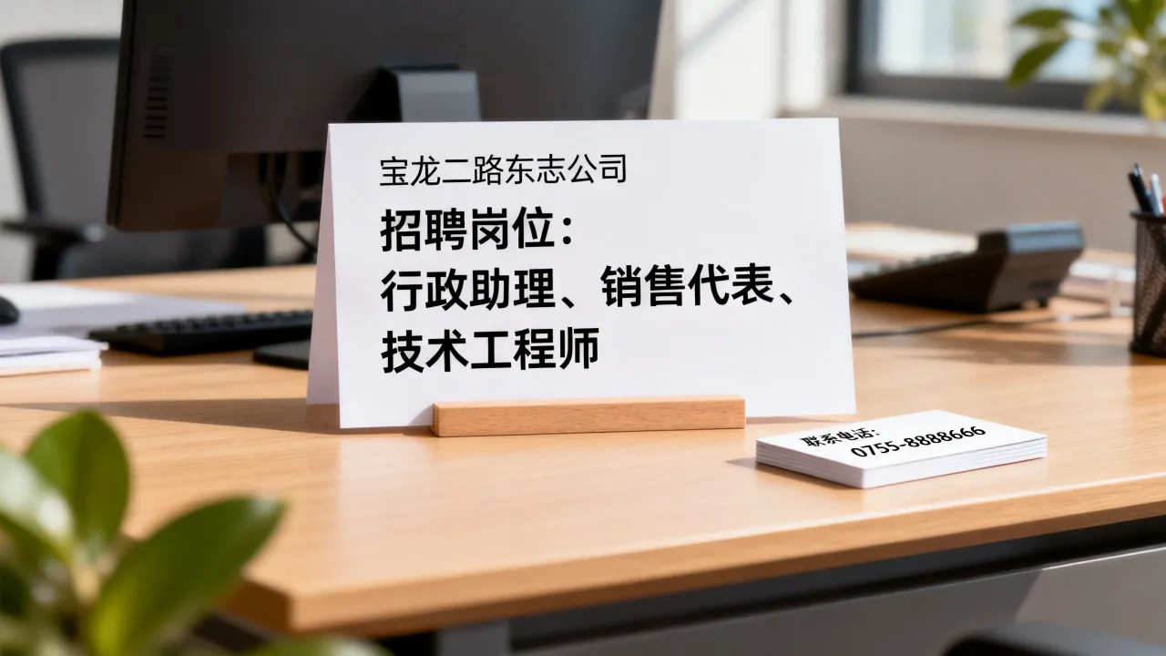 宝龙二路东志招聘有哪些岗位,附近找工作联系电话-图1 宝龙二路东志招聘有哪些岗位,附近找工作联系电话-图1