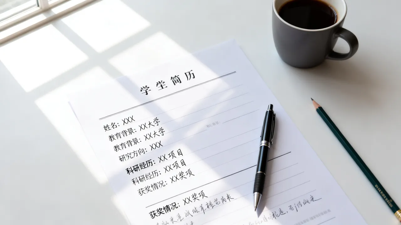 求学简历怎么写,需要注意哪些细节才能打动导师?-图1 求学简历怎么写,需要注意哪些细节才能打动导师?-图1