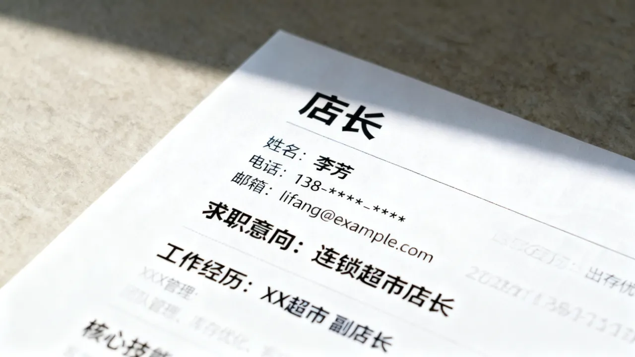 应聘店长简历怎么写,店长简历怎么写才能吸引面试官-图1 应聘店长简历怎么写,店长简历怎么写才能吸引面试官-图1