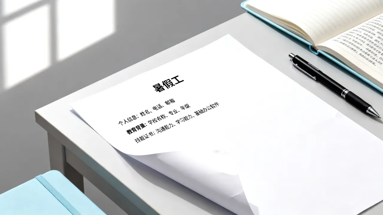 暑假工简历怎么写?学生党没有经验如何写好暑假工简历?-图3 暑假工简历怎么写?学生党没有经验如何写好暑假工简历?-图3