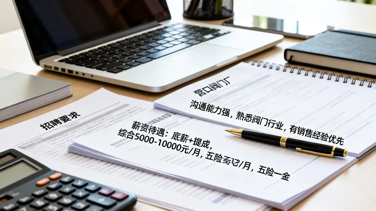 营口阀门厂招聘业务员有哪些要求,薪资待遇如何-图1 营口阀门厂招聘业务员有哪些要求,薪资待遇如何-图1