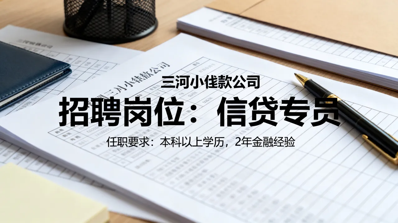 三河小额贷款招聘信息有哪些，三河小额贷款公司招聘条件是什么-图2