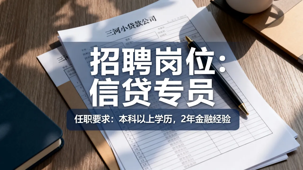 三河小额贷款招聘信息有哪些，三河小额贷款公司招聘条件是什么-图3