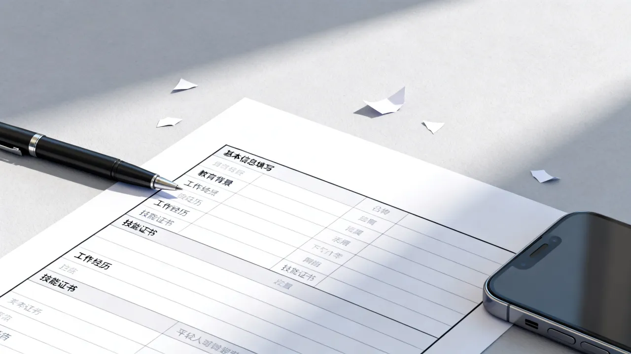简历表格怎么填，填写简历表格时有哪些需要注意的事项？-图1
