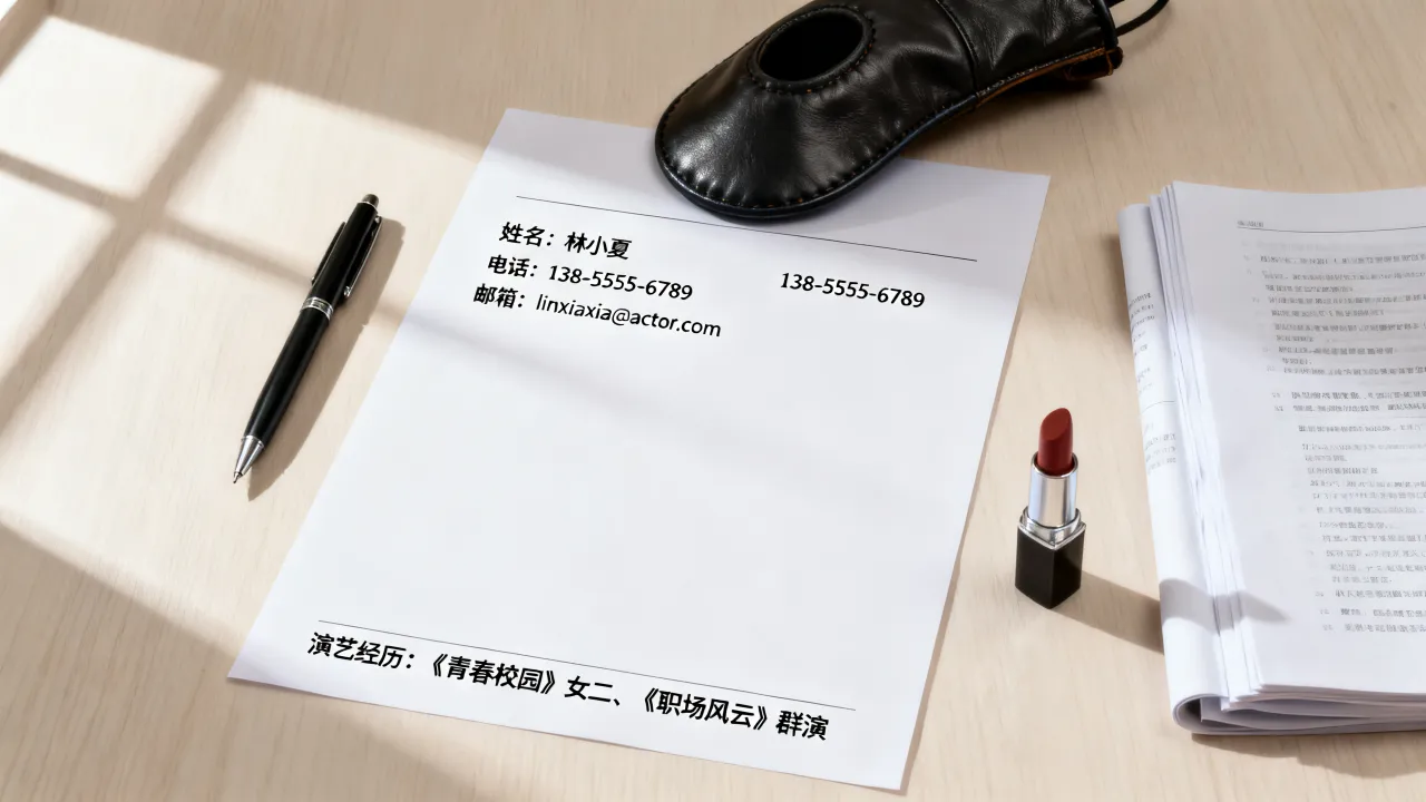 演员简历怎么做,演员个人简历模板怎么填写