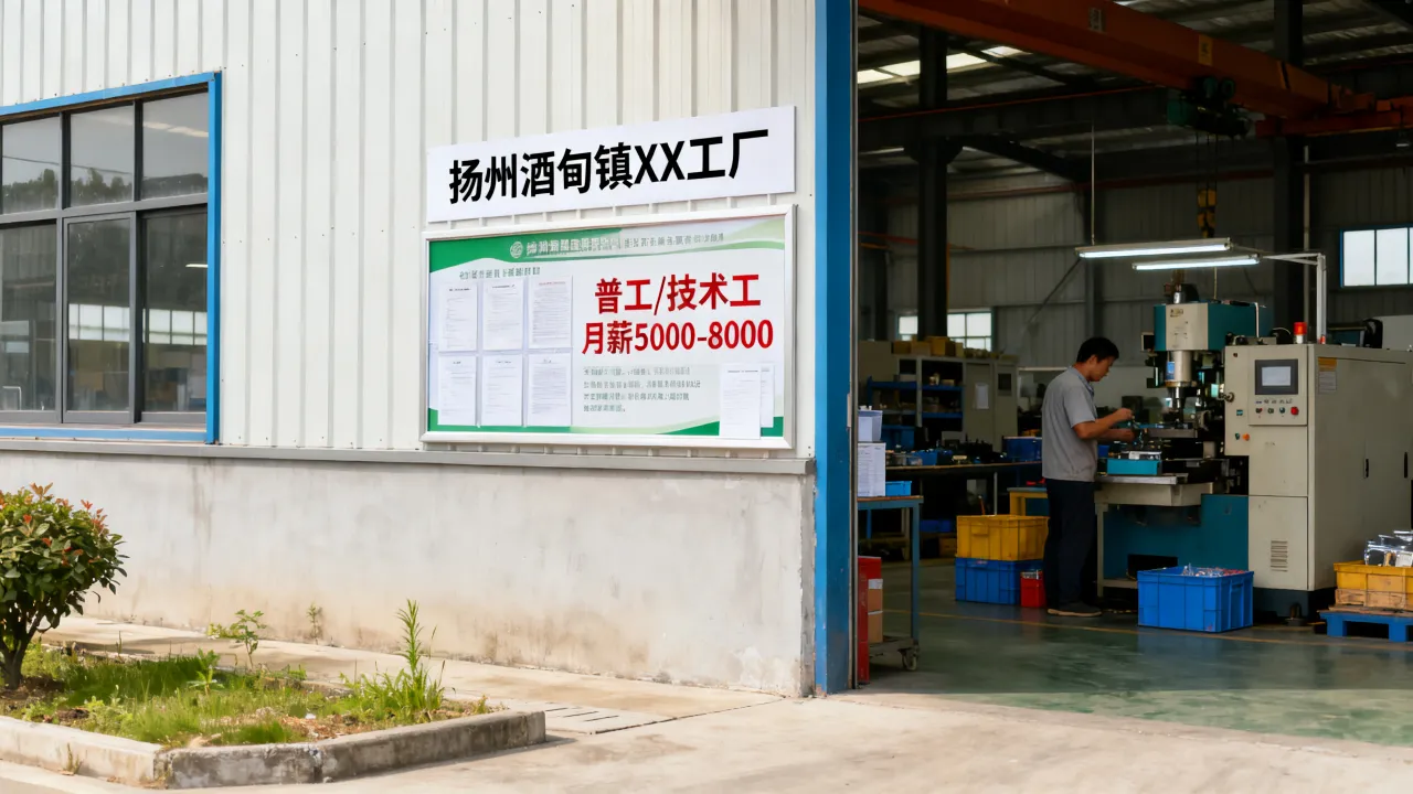 扬州酒甸镇招聘厂有哪些,酒甸镇附近工厂招工在哪里找