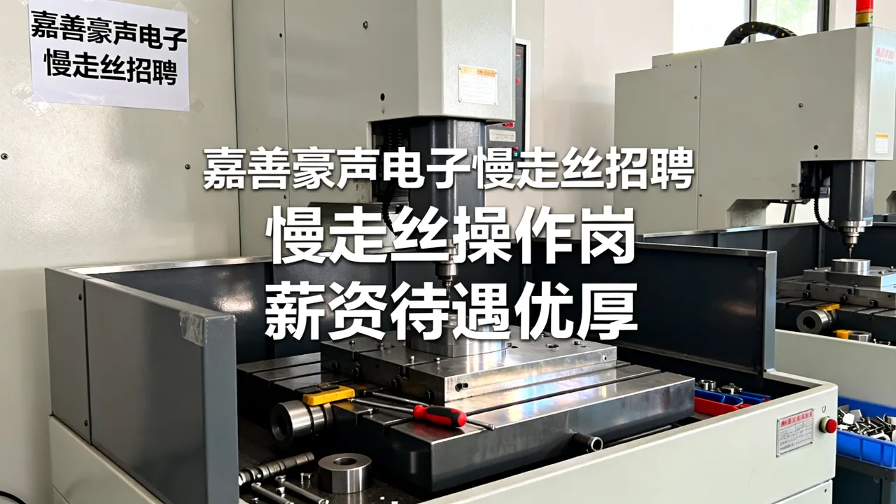 嘉善豪声电子慢走丝招聘怎么样,嘉善慢走丝招聘要求工资待遇高吗?