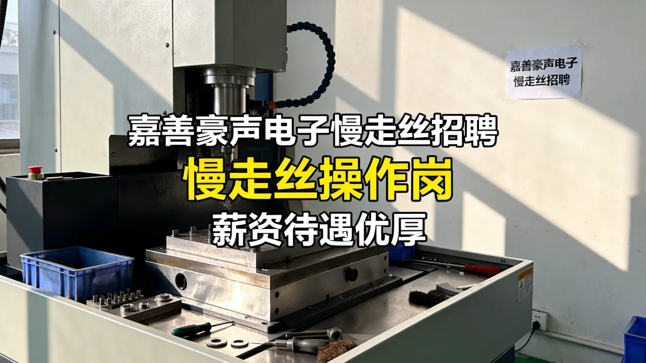 嘉善豪声电子慢走丝招聘怎么样，嘉善慢走丝招聘要求工资待遇高吗？-图2