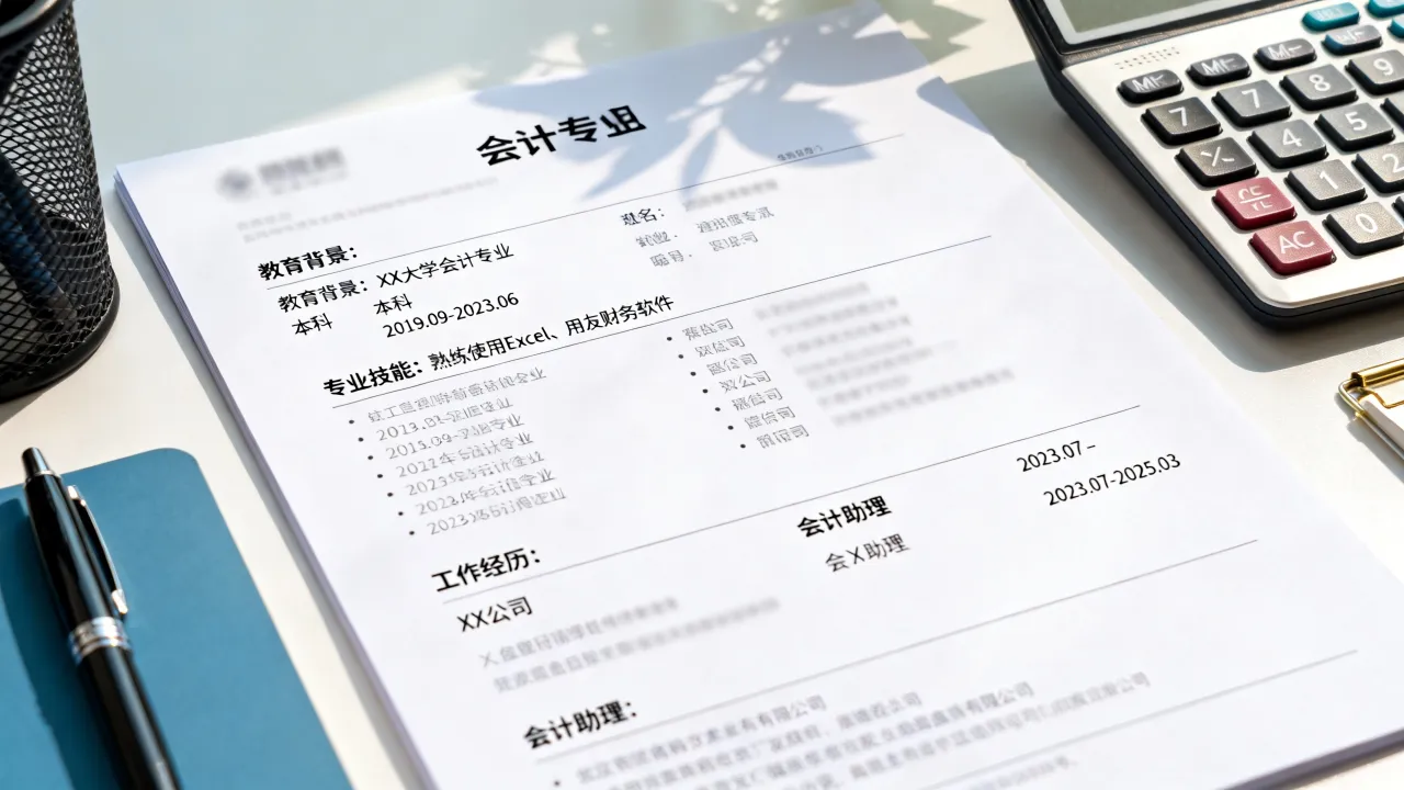 会计专业怎么写简历,会计专业简历有哪些写作技巧?-图2 会计专业怎么写简历,会计专业简历有哪些写作技巧?-图2