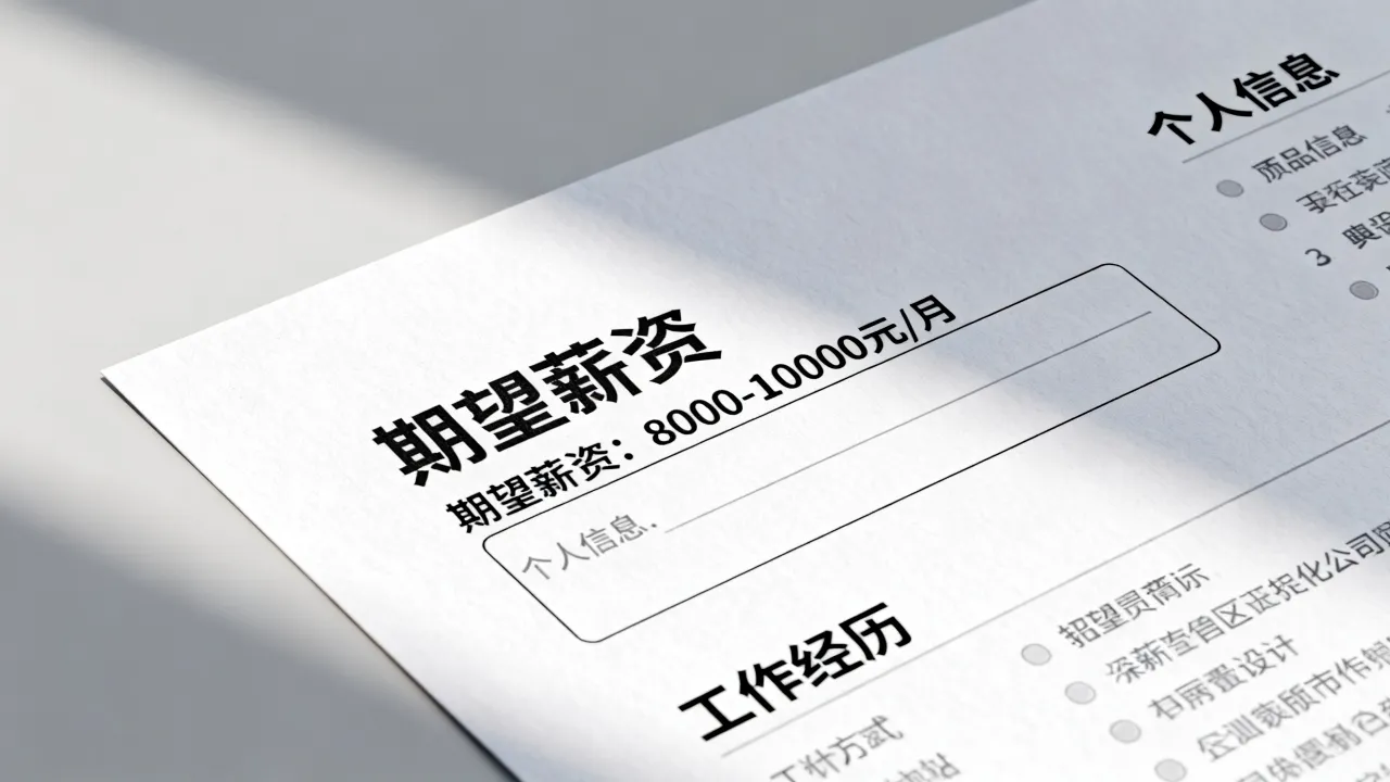 简历期望薪资怎么写,简历期望薪资一般填多少合适?