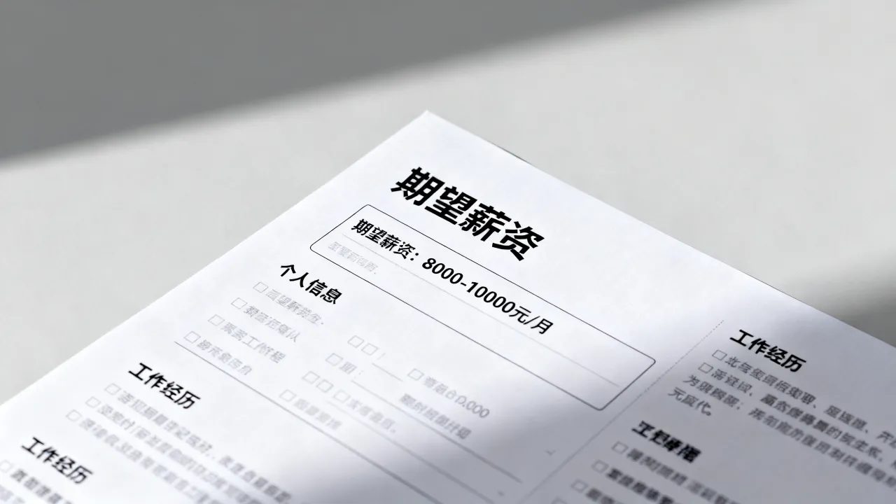 简历期望薪资怎么写,简历期望薪资一般填多少合适?-图3 简历期望薪资怎么写,简历期望薪资一般填多少合适?-图3