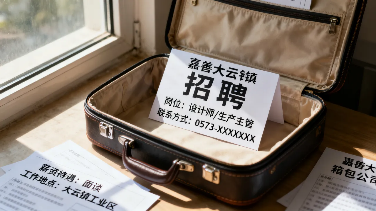嘉善大云镇箱包公司招聘信息怎么样,哪里查看?-图2 嘉善大云镇箱包公司招聘信息怎么样,哪里查看?-图2