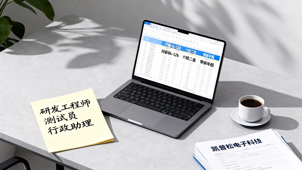 凯普松电子科技招聘有哪些岗位，工资待遇怎么样
