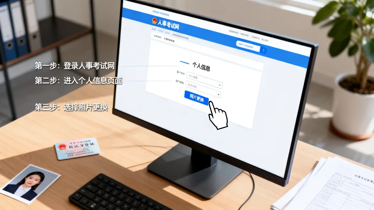 人事考试网照片怎么更换，人事考试网照片更换流程是什么？