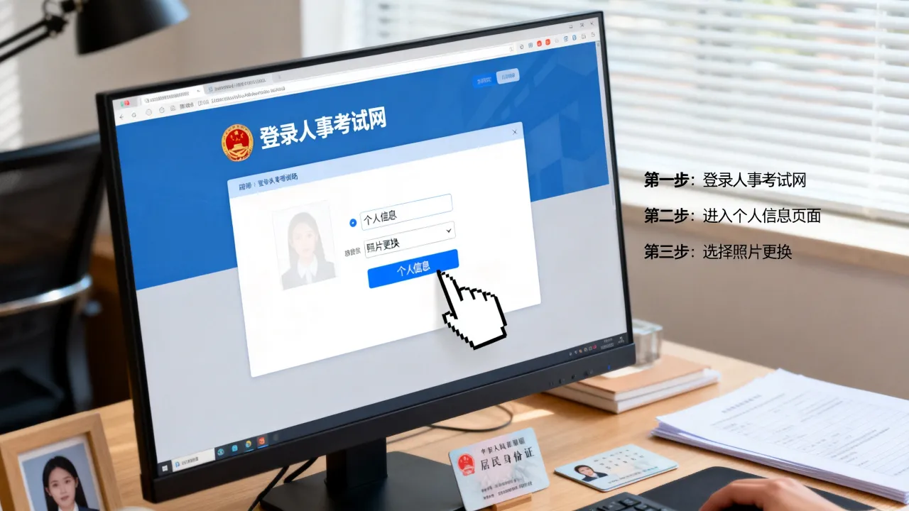 人事考试网照片怎么更换,人事考试网照片更换流程是什么?-图3 人事考试网照片怎么更换,人事考试网照片更换流程是什么?-图3