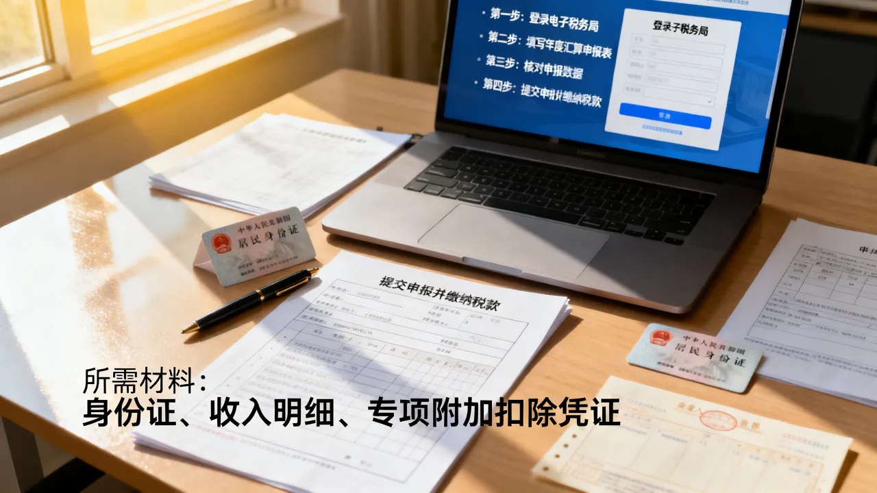 所得税如何汇算清缴,具体申报流程和所需材料有哪些