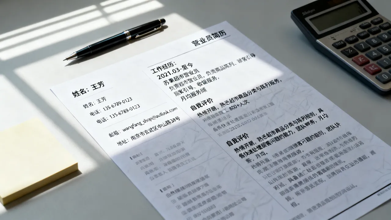 营业员简历怎么写,营业员简历自我评价怎么写