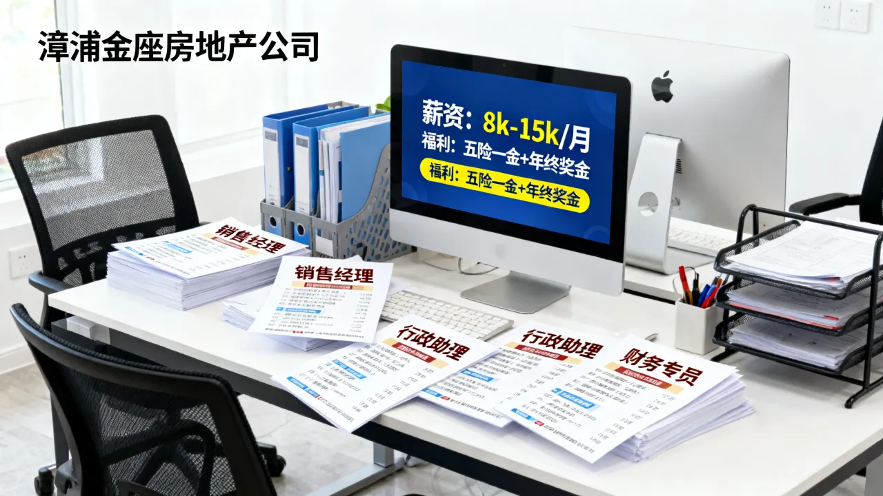 漳浦金座房地产公司招聘岗位有哪些,金座房地产薪资待遇怎么样?