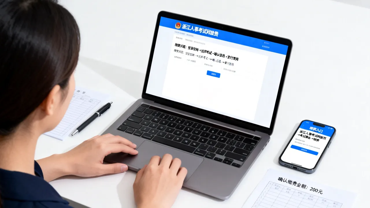 浙江人事考试网缴费怎么交?缴费入口及流程