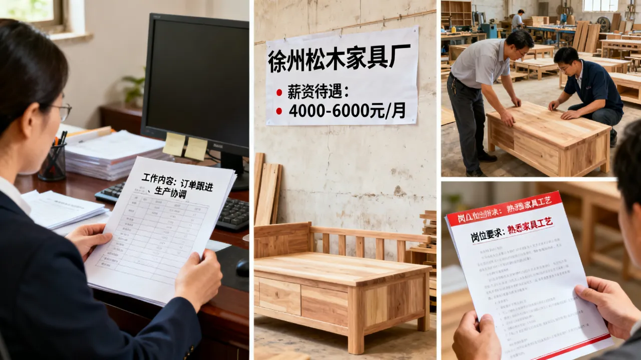 徐州松木家具厂招聘跟单怎么样？工作内容及薪资待遇