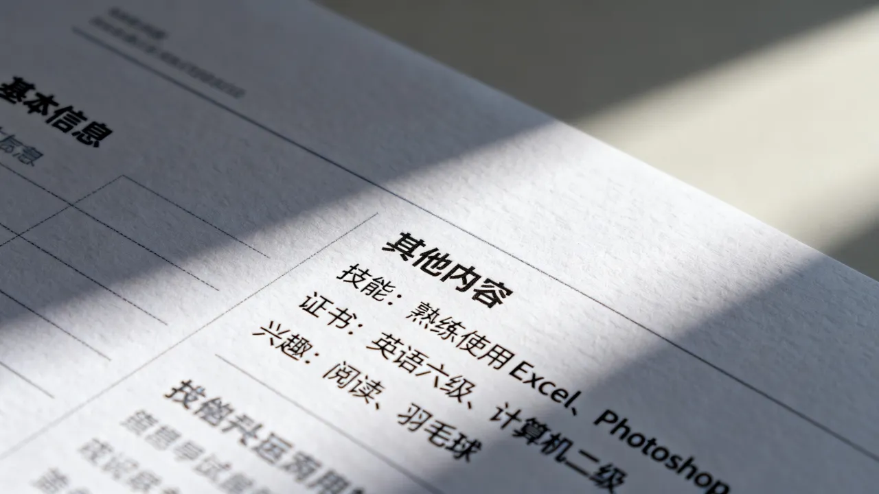 个人简历的其他怎么写，个人简历其他内容怎么写好？-图2