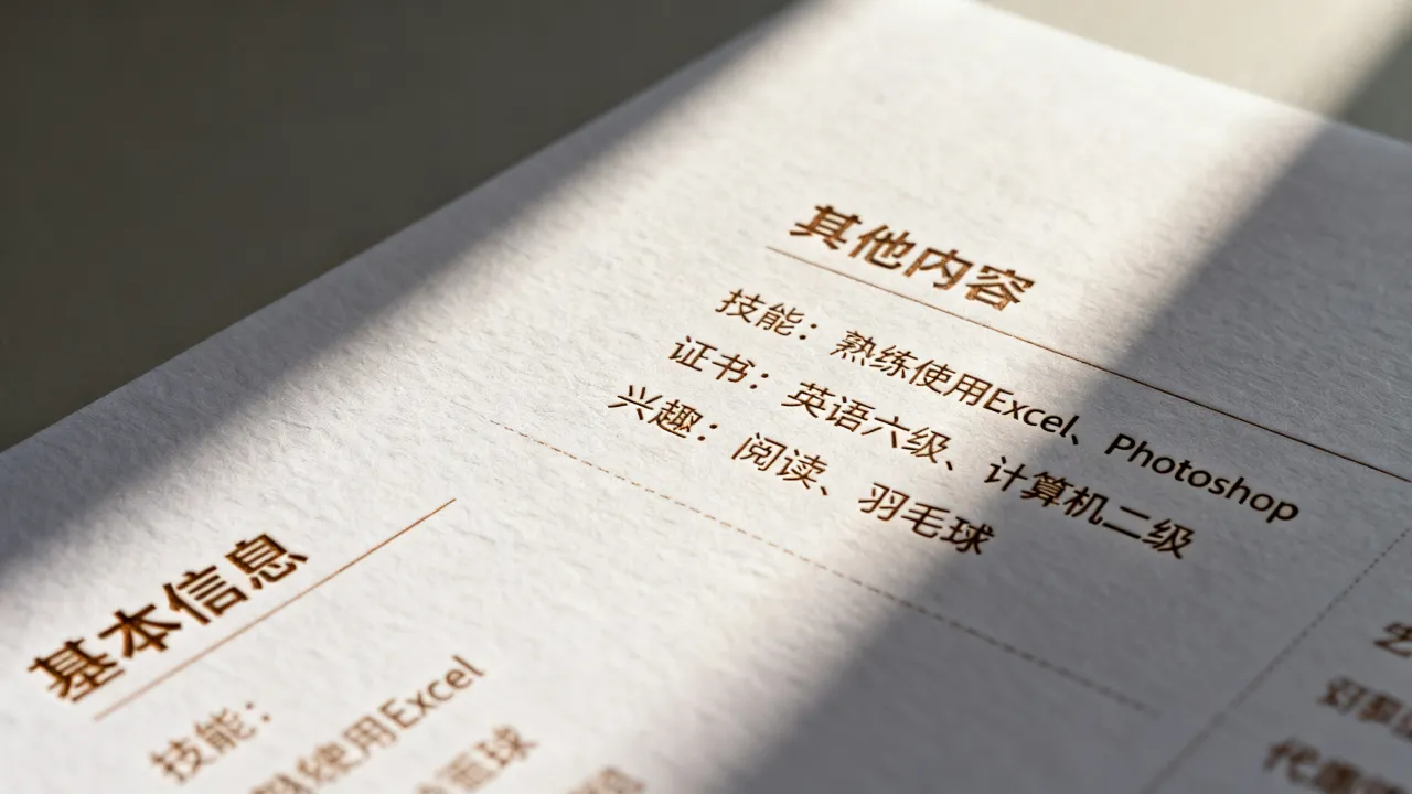 个人简历的其他怎么写，个人简历其他内容怎么写好？-图3
