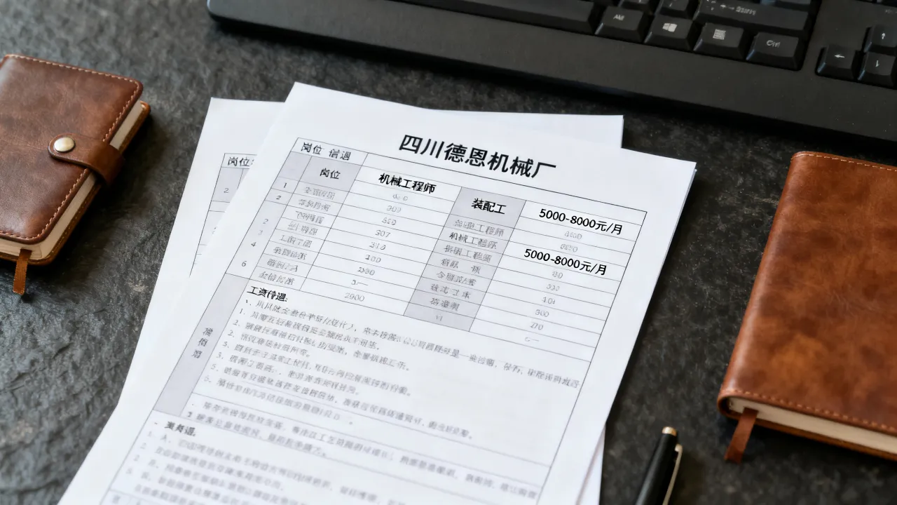 四川德恩机械厂最新招聘岗位有哪些?工资待遇怎么样?-图2 四川德恩机械厂最新招聘岗位有哪些?工资待遇怎么样?-图2