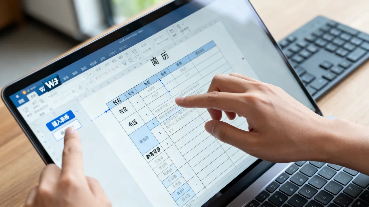 用Word做简历表格怎么做，Word简历表格制作有何技巧-图2