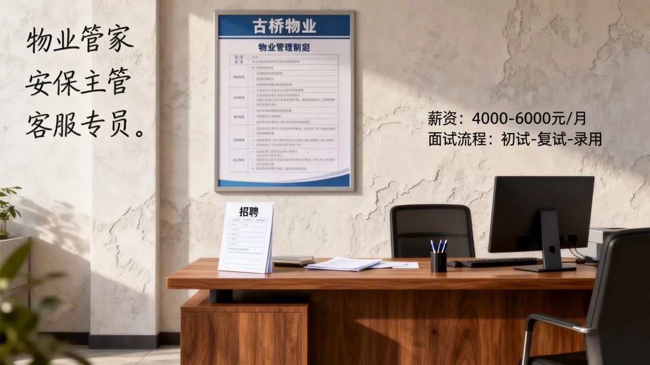 古桥物业招聘有哪些职位?薪资待遇和面试流程如何