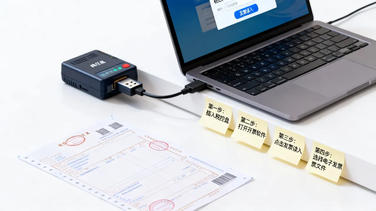 如何发票读入，电子发票读入到税控盘的具体操作步骤是什么？-图2