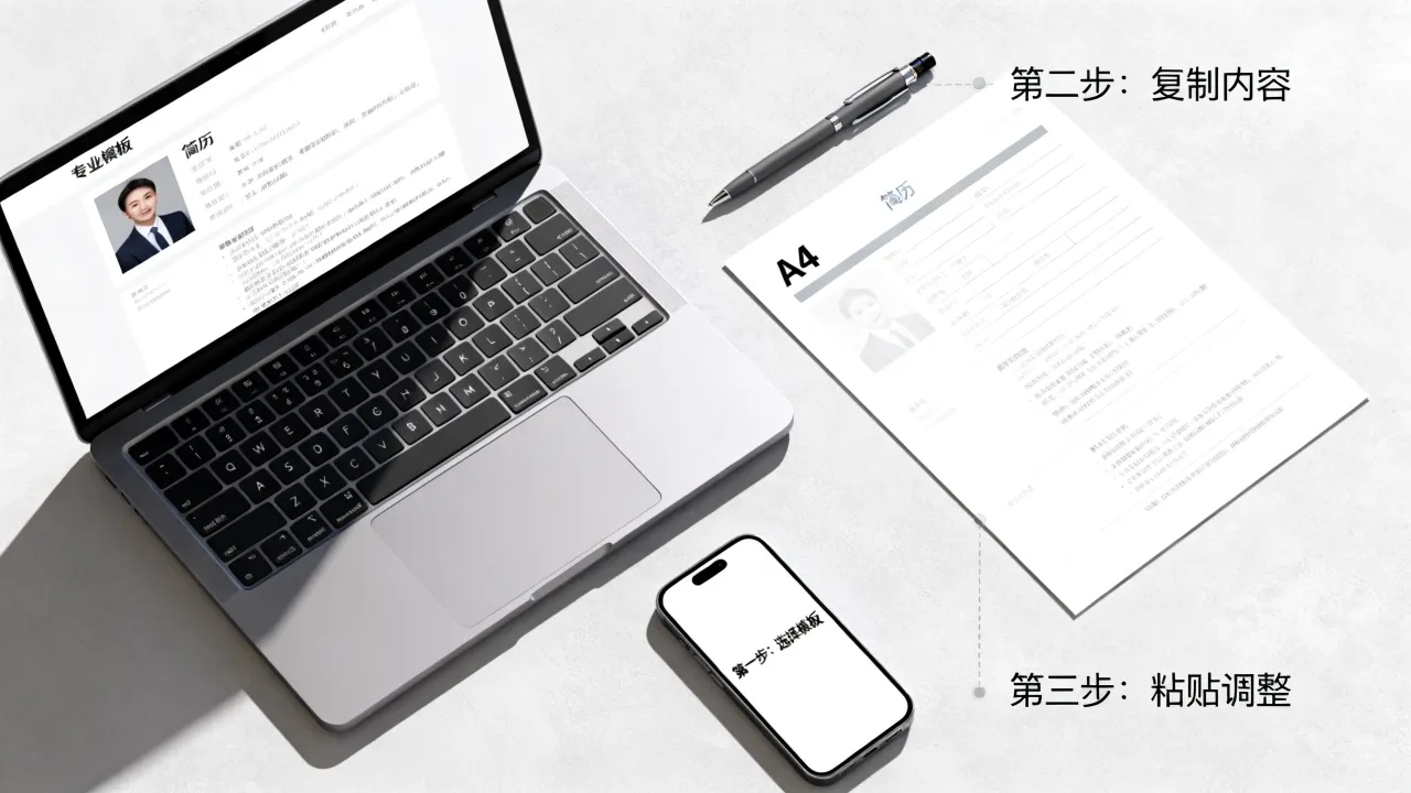 简历怎么复制模板,简历模板复制粘贴的正确方法是什么-图2 简历怎么复制模板,简历模板复制粘贴的正确方法是什么-图2