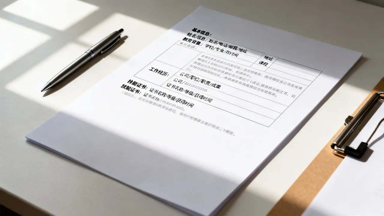 纸质简历怎么写,纸质简历撰写格式与技巧有哪些?-图1 纸质简历怎么写,纸质简历撰写格式与技巧有哪些?-图1