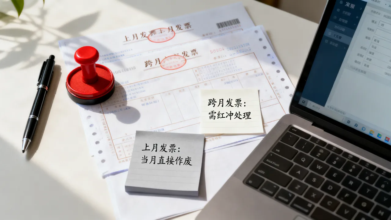 上月发票如何作废，跨月发票怎么作废红冲？-图1