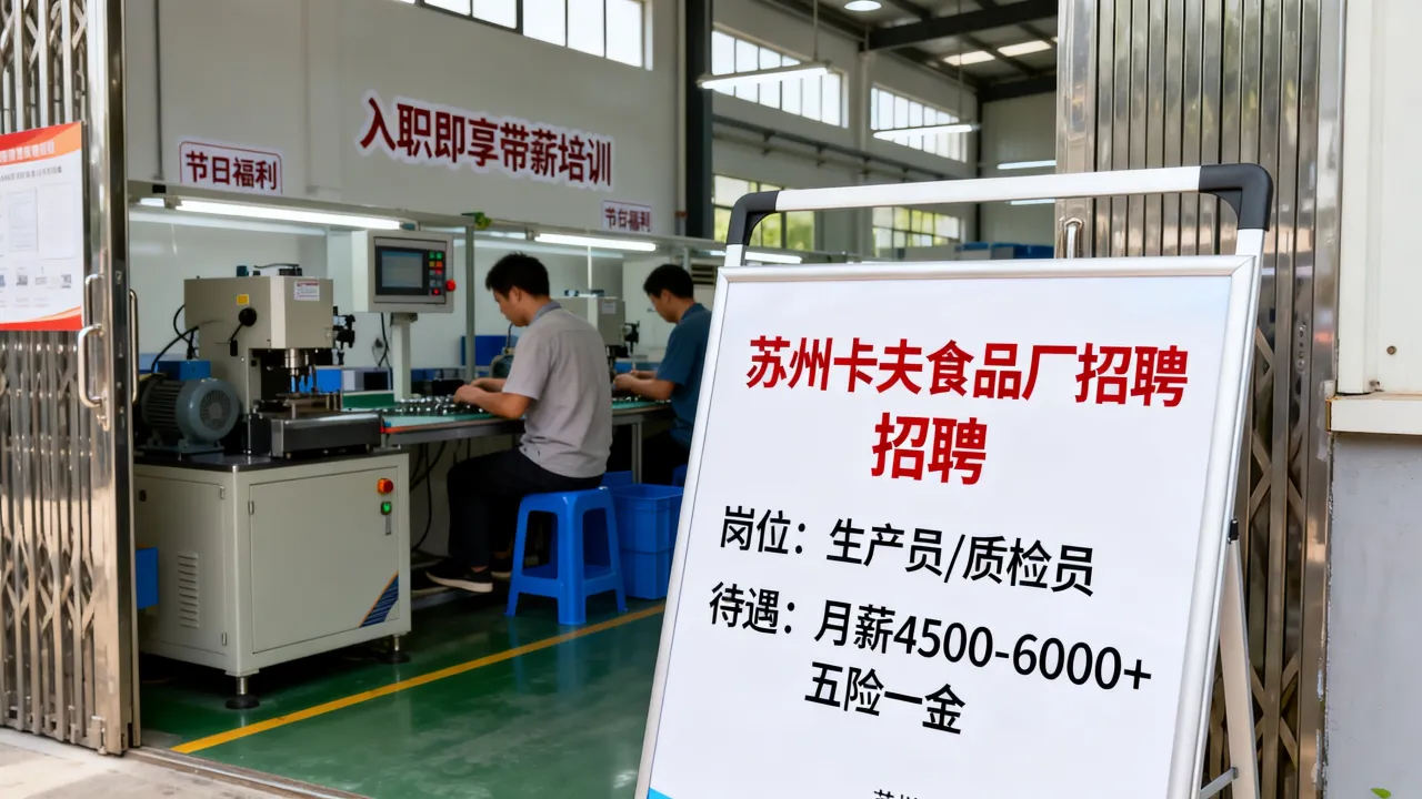 苏州卡夫食品厂招聘信息在哪里找,待遇怎么样?-图1 苏州卡夫食品厂招聘信息在哪里找,待遇怎么样?-图1