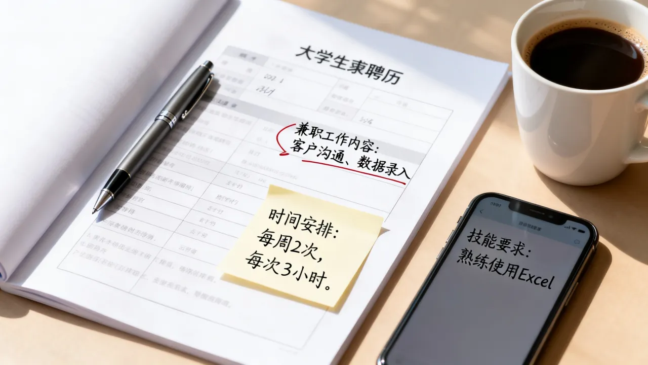 兼职说明怎么写,大学生兼职简历中的工作说明怎么写-图1 兼职说明怎么写,大学生兼职简历中的工作说明怎么写-图1