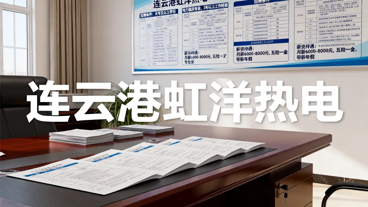 连云港虹洋热电招聘有什么条件和要求,薪资待遇怎么样