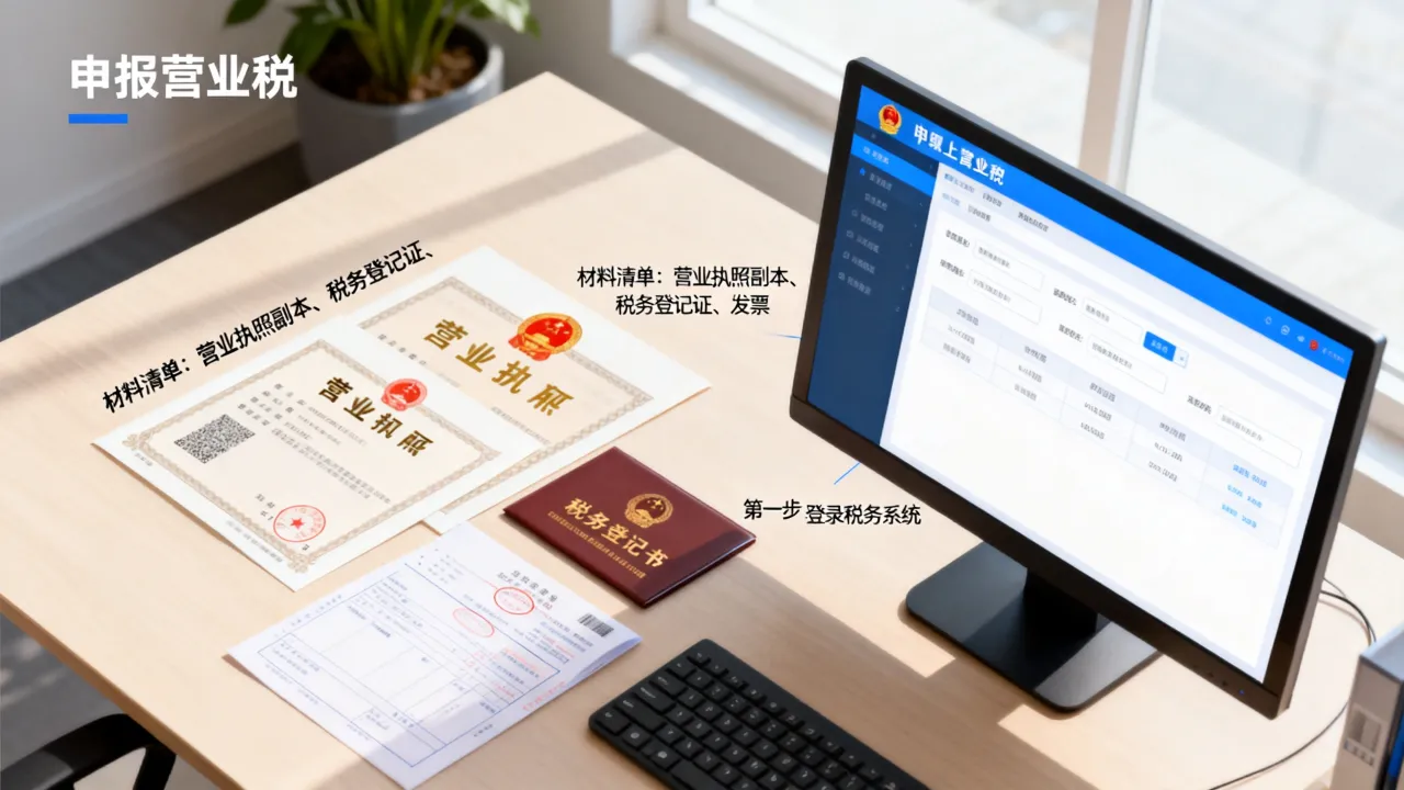 如何申报营业税，网上申报需要哪些材料及具体流程-图1