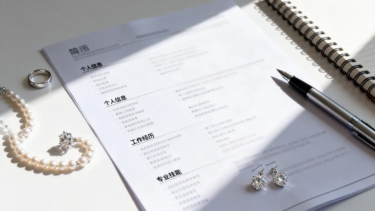 珠宝简历怎么写,珠宝销售简历怎么写才能吸引HR?-图1 珠宝简历怎么写,珠宝销售简历怎么写才能吸引HR?-图1