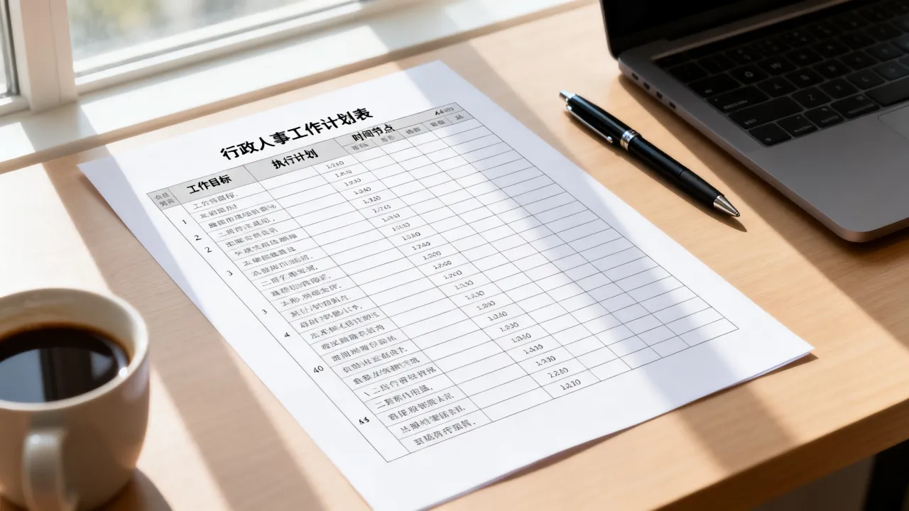 行政人事工作计划表怎么写,行政人事工作计划表模板怎么制作?-图1 行政人事工作计划表怎么写,行政人事工作计划表模板怎么制作?-图1