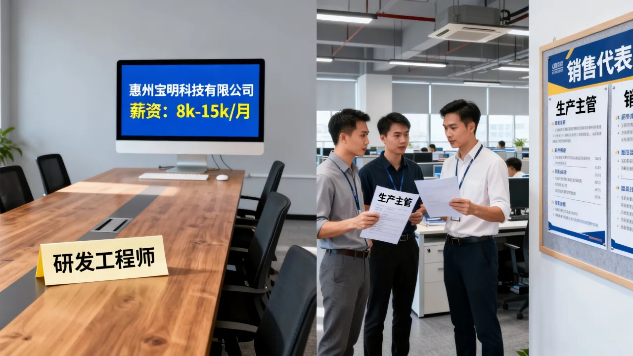 惠州宝明科技有限公司招聘怎么样,有哪些岗位和薪资待遇?-图1 惠州宝明科技有限公司招聘怎么样,有哪些岗位和薪资待遇?-图1