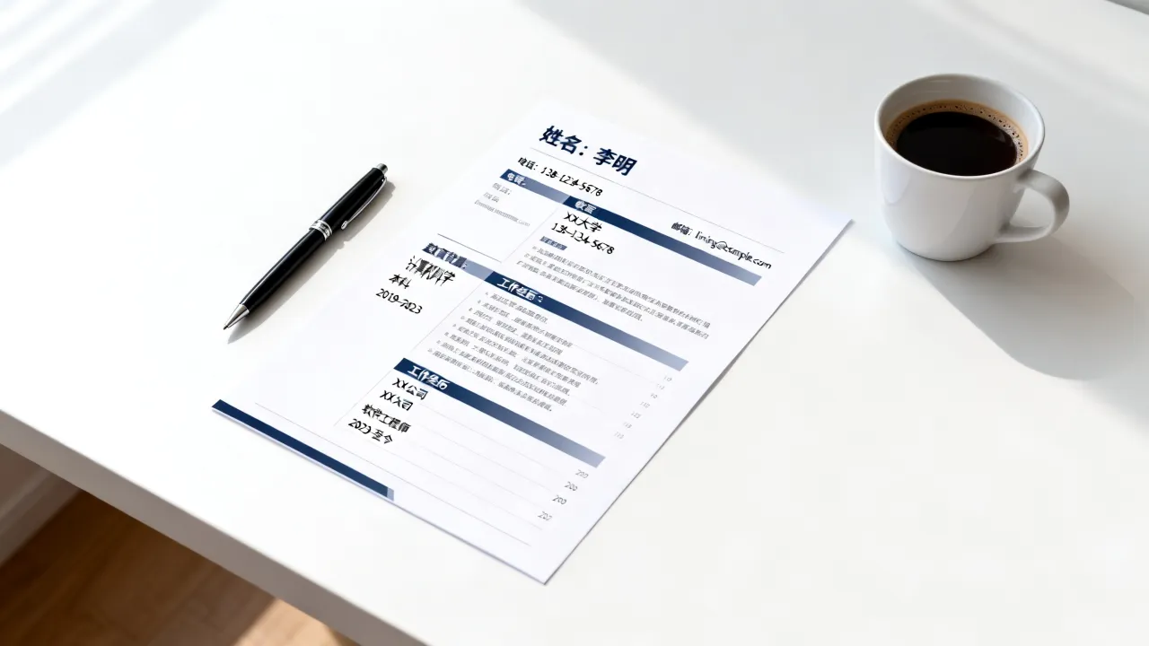应聘网上简历怎么写,个人简历模板怎么填吸引HR?