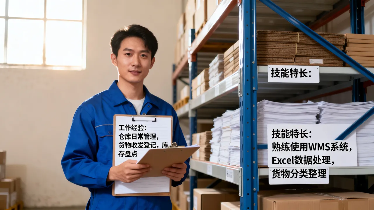 怎么写仓管简历,仓管员简历中的工作经验和技能特长怎么写?-图3 怎么写仓管简历,仓管员简历中的工作经验和技能特长怎么写?-图3