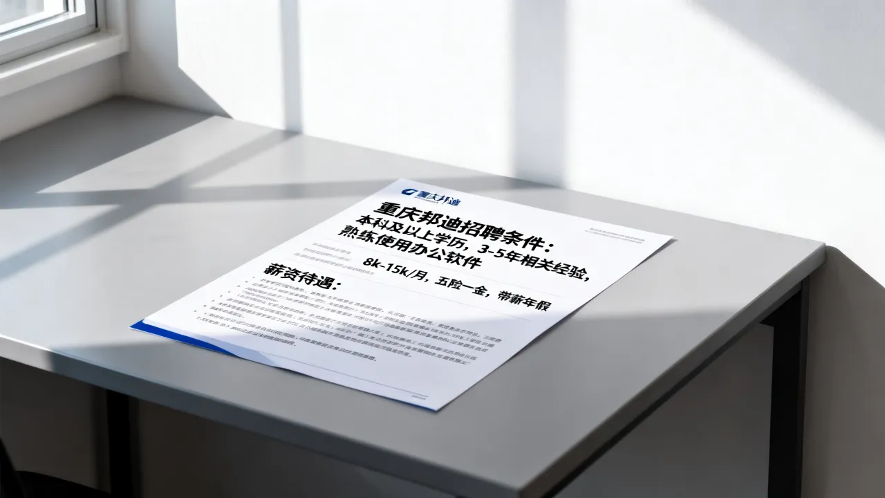 重庆邦迪招聘具体条件是什么,薪资待遇如何?-图2 重庆邦迪招聘具体条件是什么,薪资待遇如何?-图2