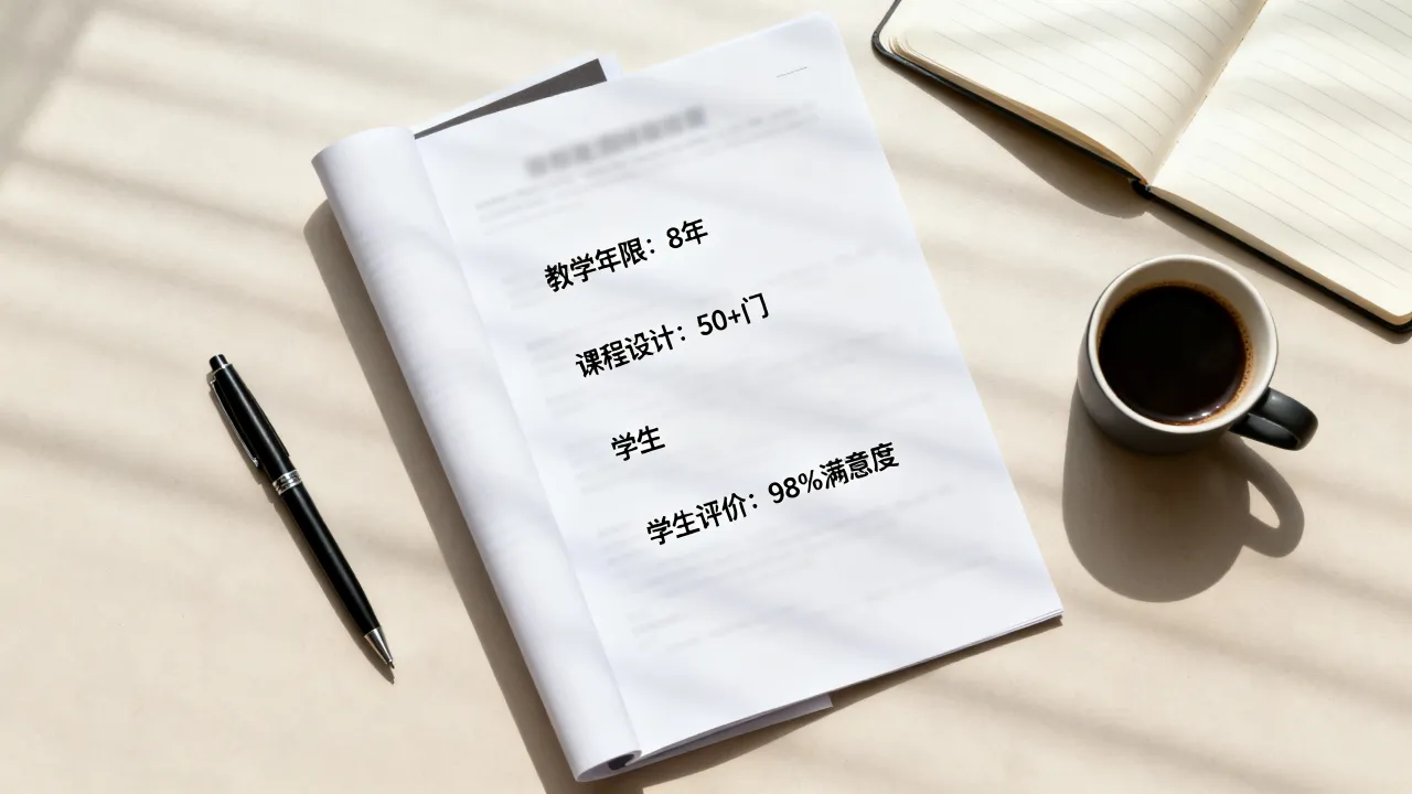 面试老师的简历怎么写?如何突出教学经验赢得面试官青睐?-图2 面试老师的简历怎么写?如何突出教学经验赢得面试官青睐?-图2