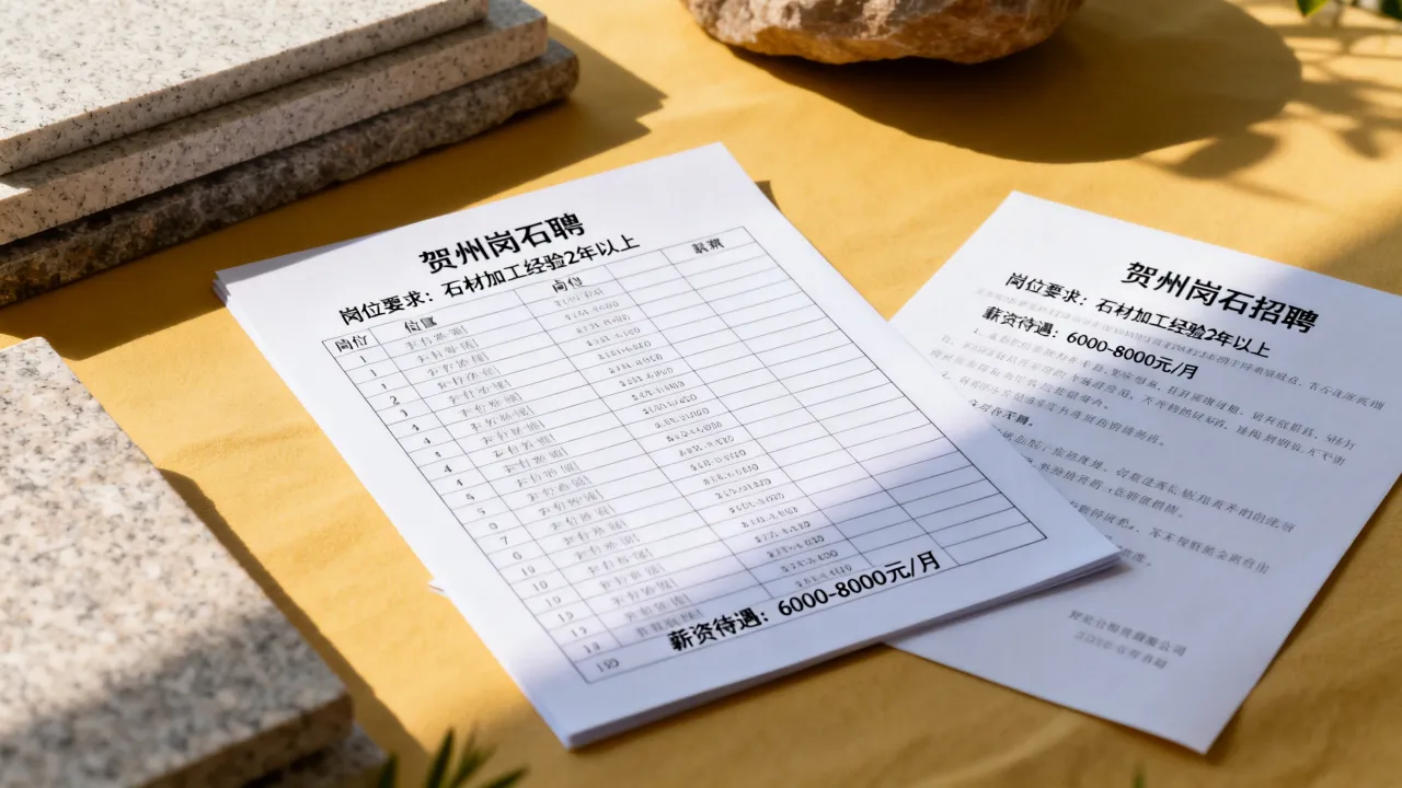 贺州岗石招聘具体有哪些岗位要求，薪资待遇如何？-图1
