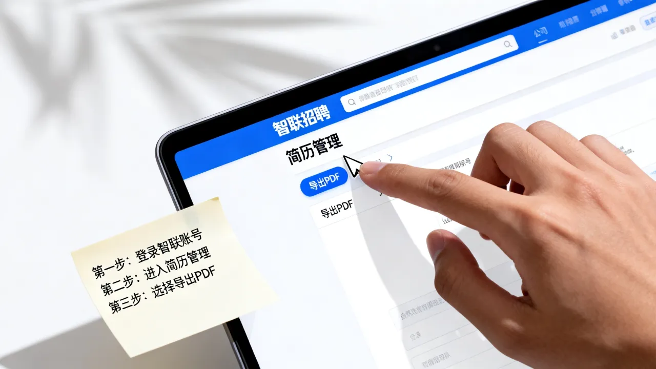 怎么从智联导出简历,智联招聘简历导出PDF详细步骤-图2 怎么从智联导出简历,智联招聘简历导出PDF详细步骤-图2