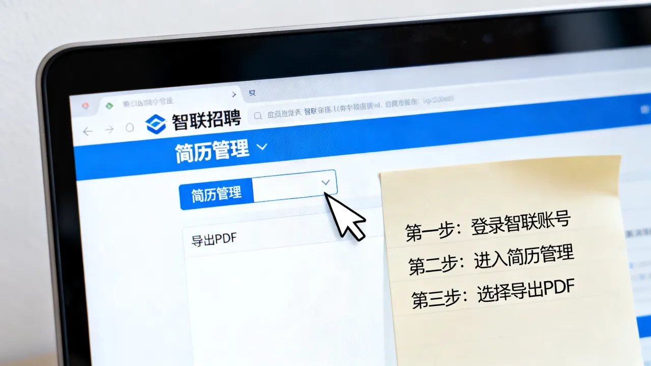 怎么从智联导出简历,智联招聘简历导出PDF详细步骤-图3 怎么从智联导出简历,智联招聘简历导出PDF详细步骤-图3