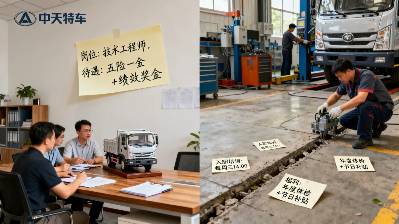 中天特车招聘信息靠谱吗,待遇怎么样值得去?